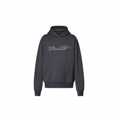 LOUIS VUITTON EMBELLISHED SIGNATURE HOODIE 1AJCFR